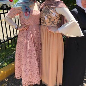 Gianni Bini Blush Midi Dress Size 4